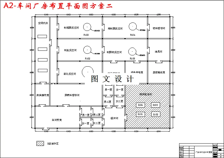 车间厂房布置平面图方案二