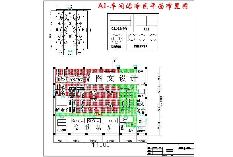车间洁净区平面布置图