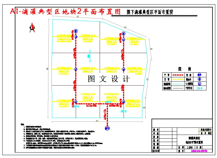 滴灌典型区地块2平面布置图
