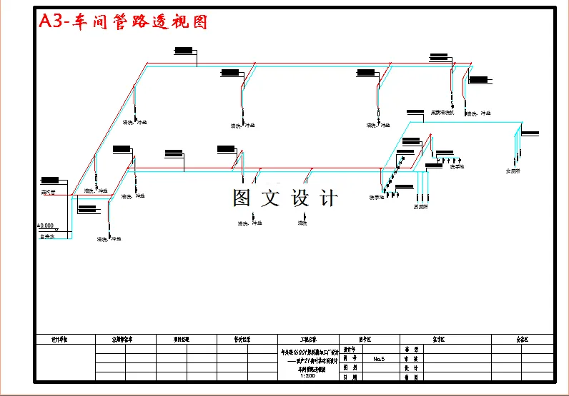 车间管路透视图