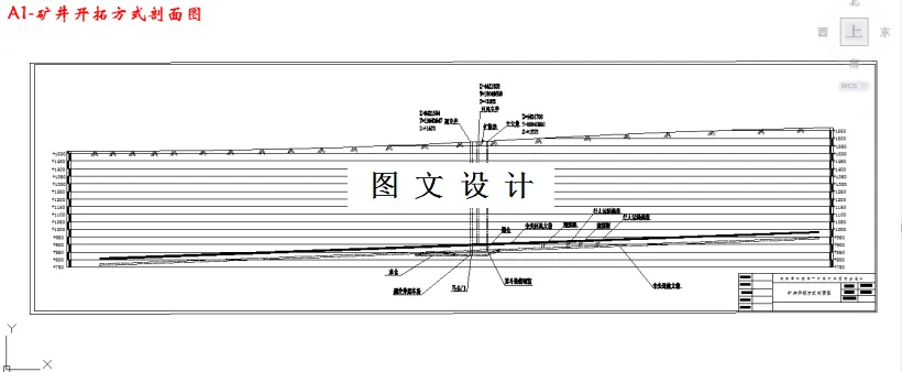 矿井开拓方式剖面图