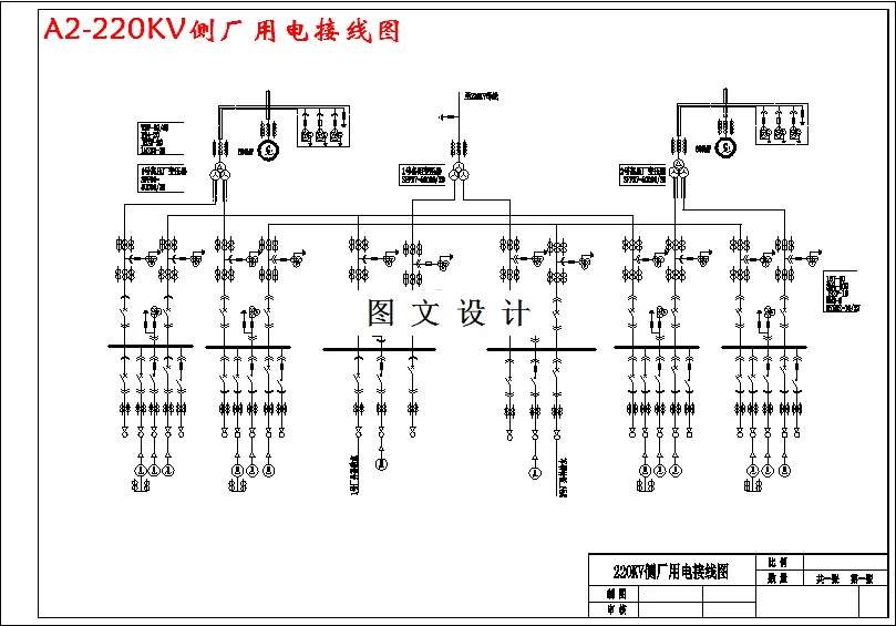220KV侧厂用电接线图