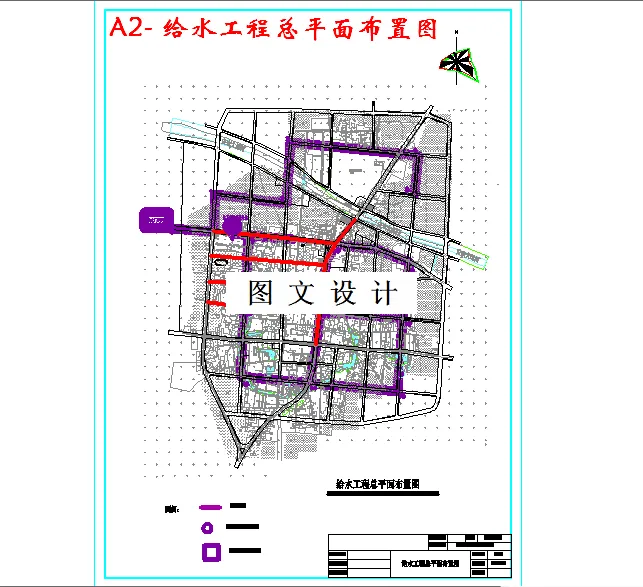 给水工程总平面布置图