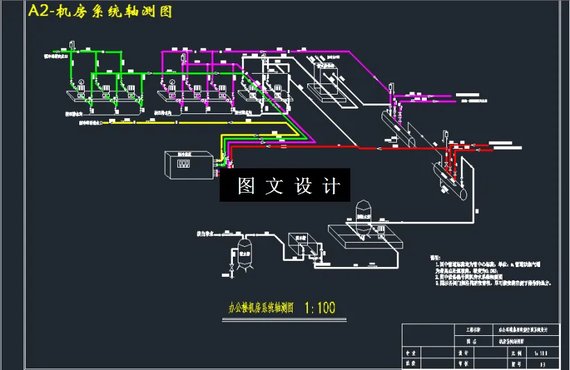 机房系统轴测图