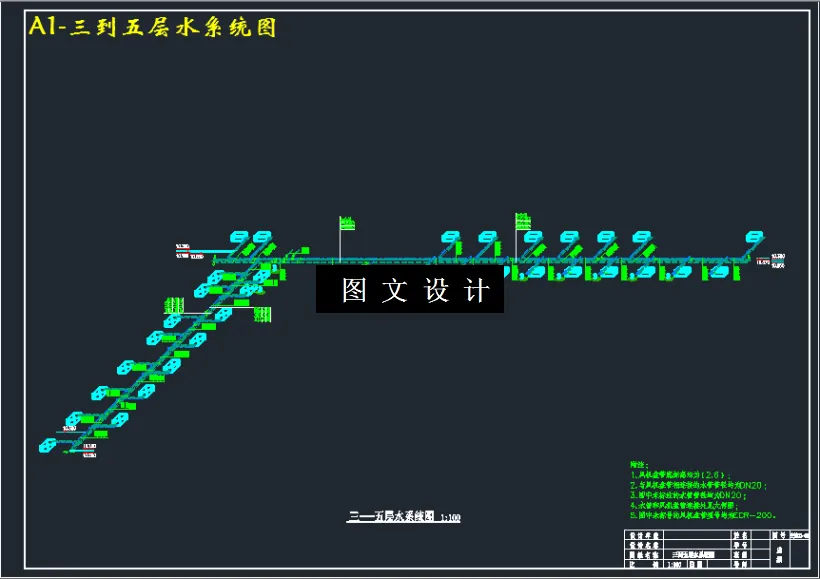 三到五层水系统图