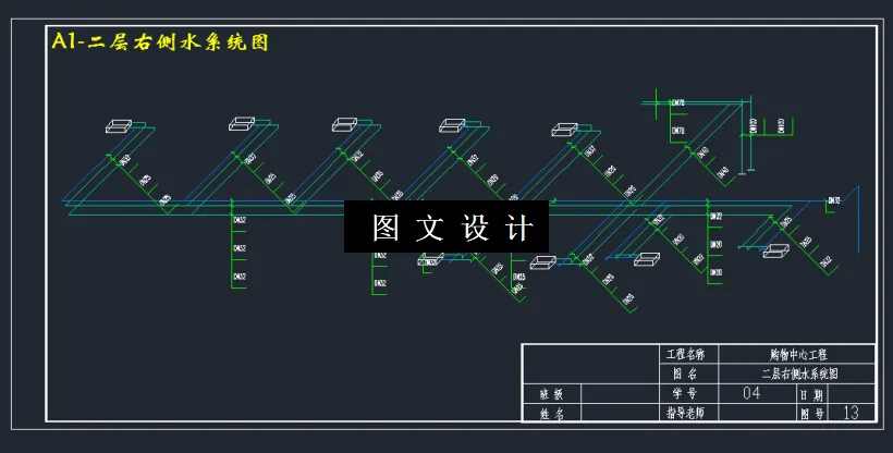 二层右侧水系统图