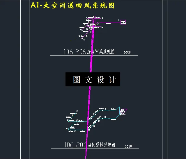 大空间送回风系统图
