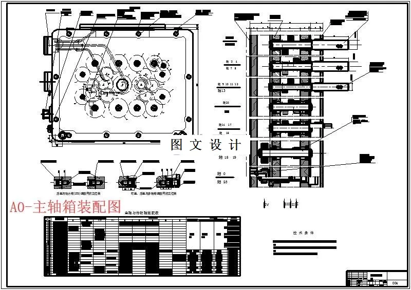 M6046-立式单面13轴组合钻床主轴箱设计