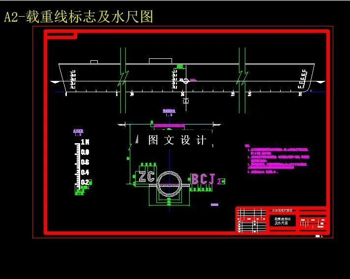 载重线标志及水尺图