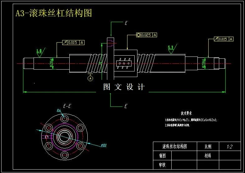 滚珠丝杠结构图