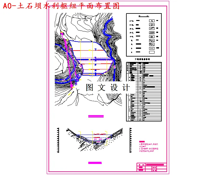 M3816-粘土心墙土石坝设计与枢纽布置方案比较