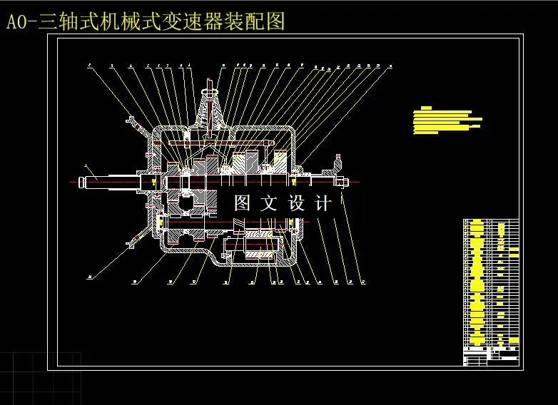 M6450-CA1050轻型载货汽车机械式5+1变速器设计