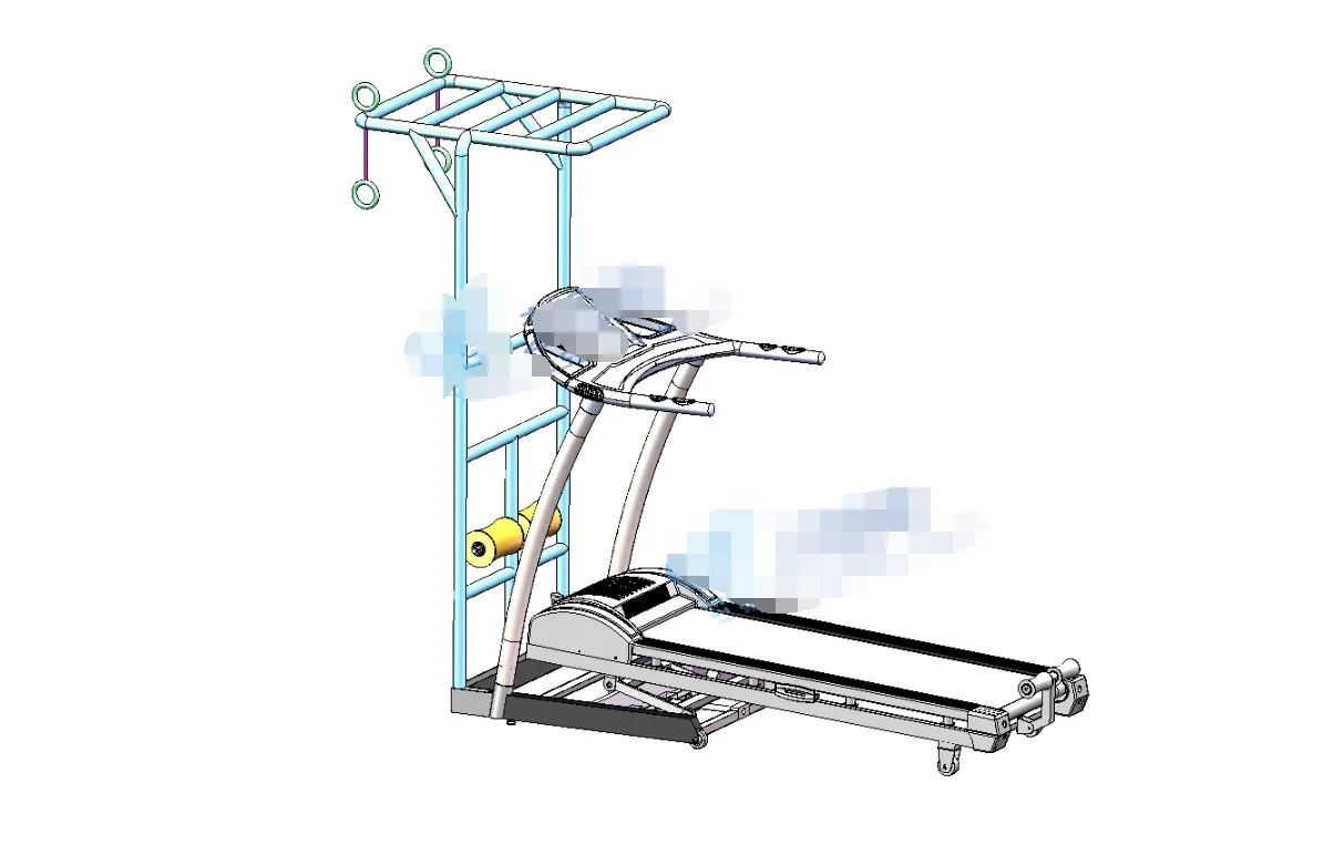 M6706-可折叠跑步机机械设计[含SW三维图]