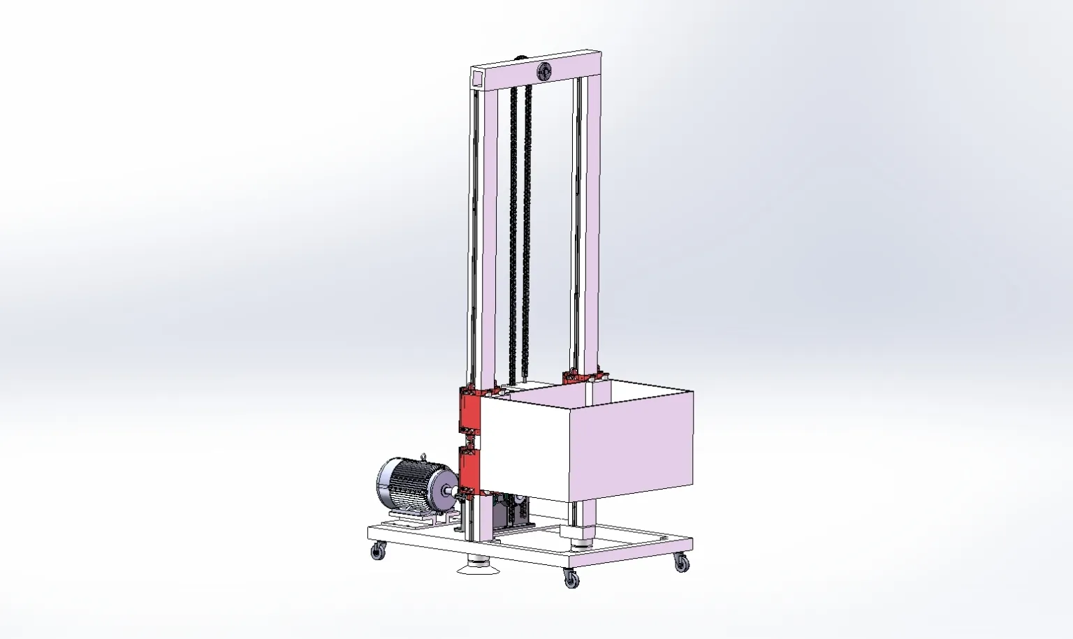 M6723-小型提升机机械结构设计[含SW三维图]