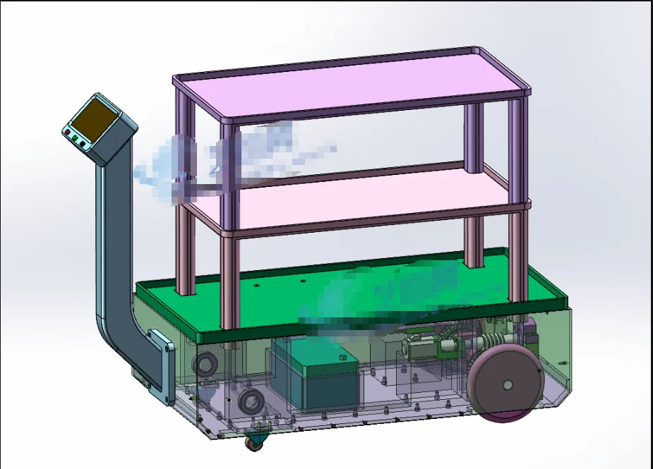 M6741-送餐机器人设计[含SW三维图]