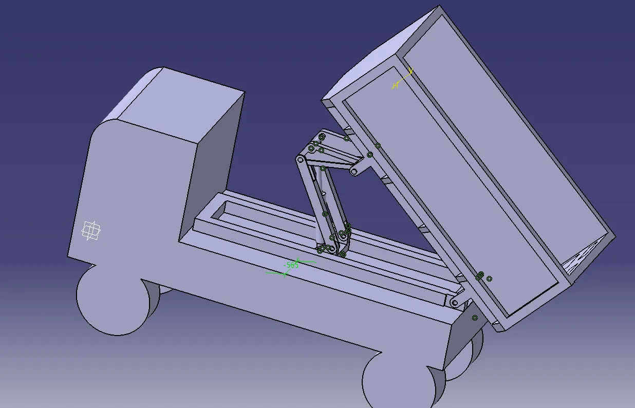 M7014-自卸汽车举升机构的设计[含Catia三维图]