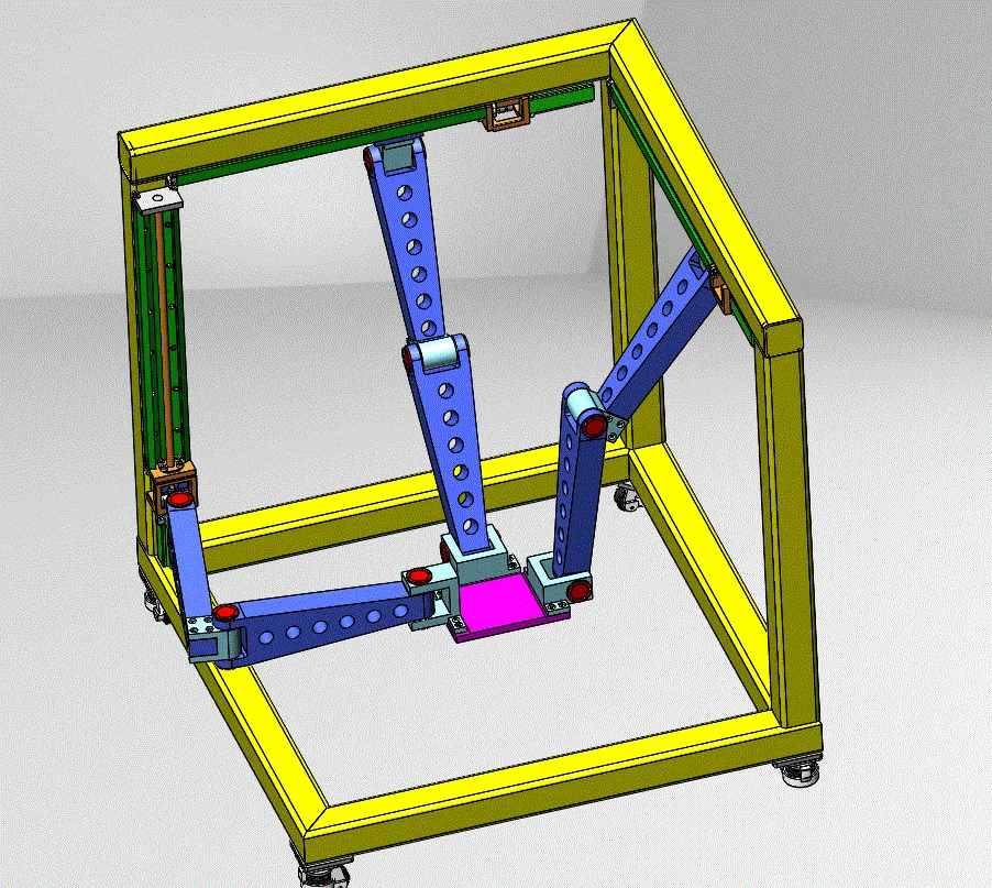 M7294-三自由度并联机器人的结构设计与运动学分析[含SW三维图]