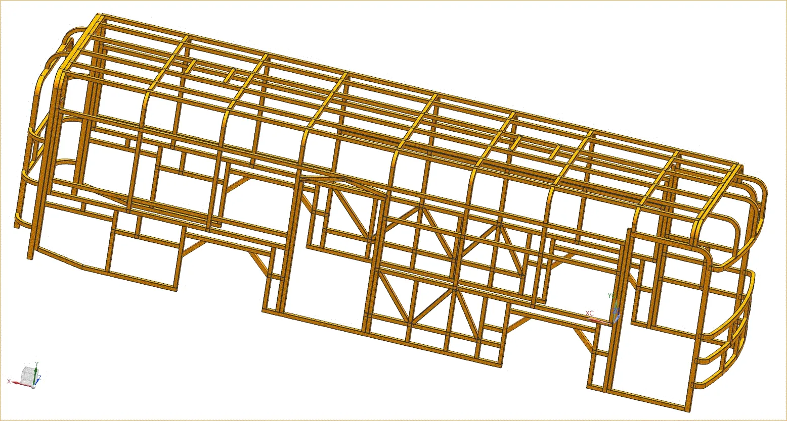 M7304-城市公交客车整体设计及仿真分析[含UG三维图]