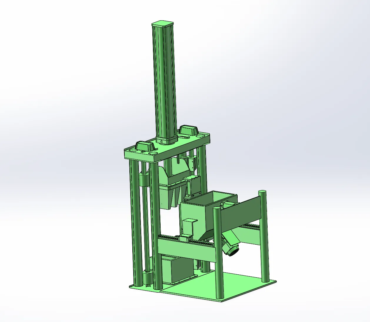 M7475-建筑砖材成型装置设计[含SW三维图]