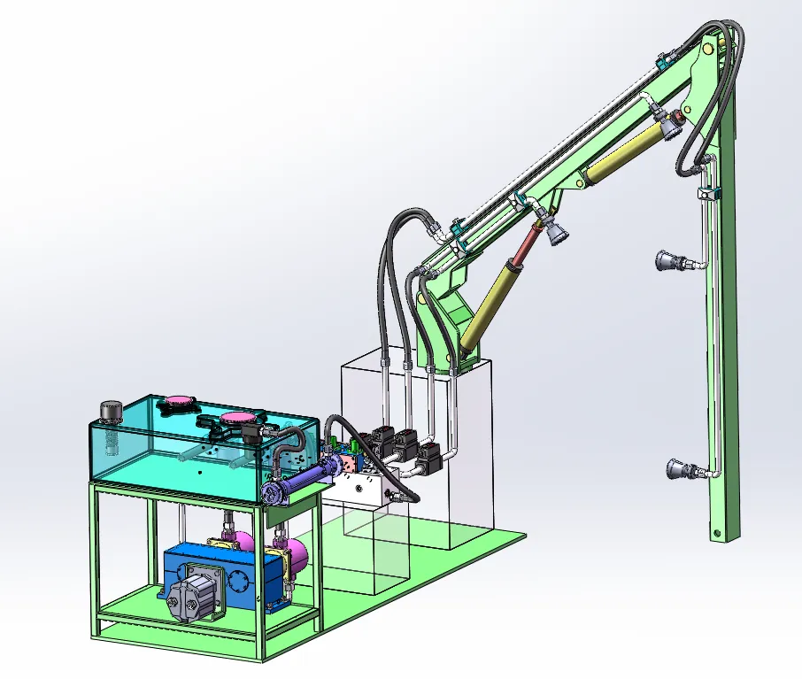 M7544-基于修剪机臂架的喷药结构设计[含SW三维图]
