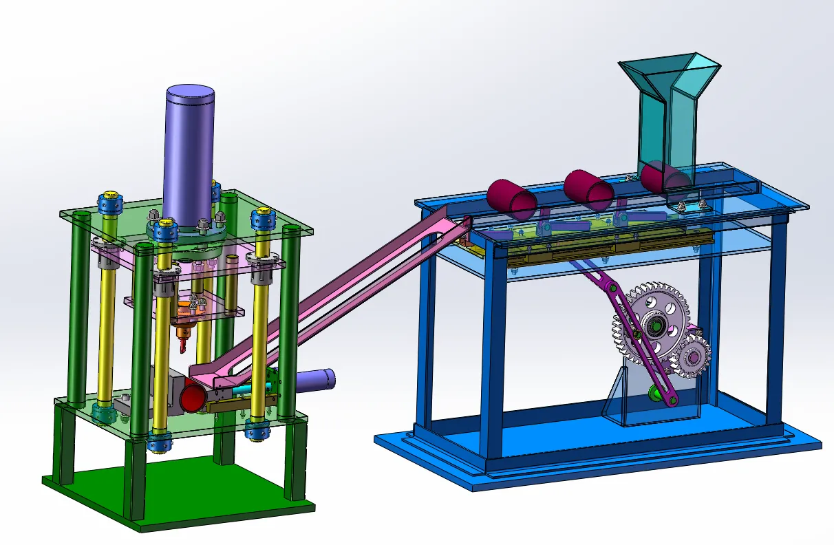 M7555-液压冲孔机设计[含SW三维图]