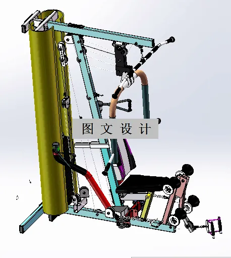 M7564-健身器材结构创新设计[含SW三维图]