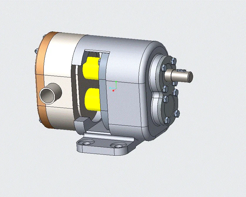 M7656-三叶渐开线转子泵CAE技术[含Proe三维图]