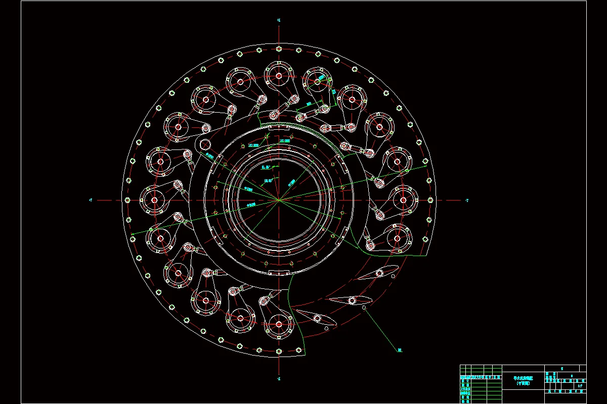 导水机构平面图