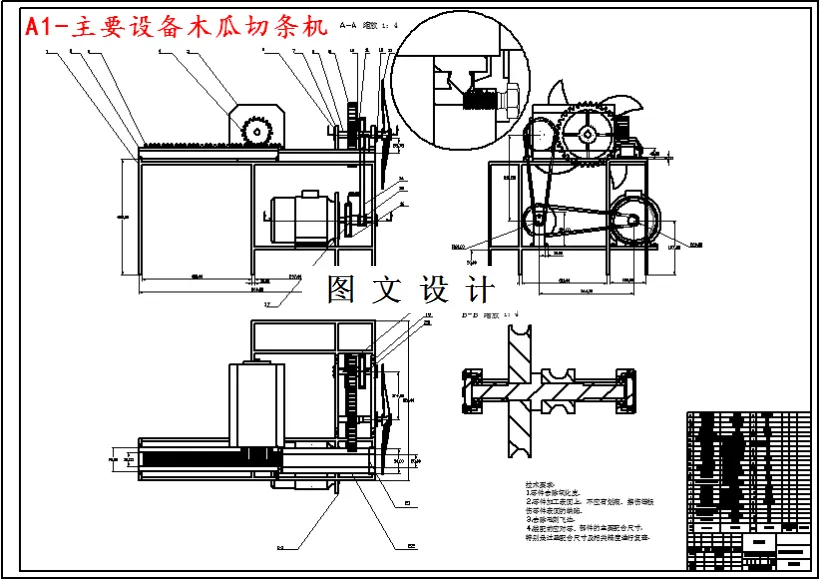 主要设备木瓜切条机