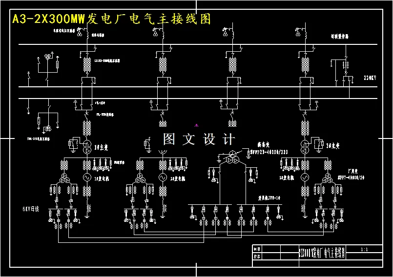 M4145-2X300MW凝气式发电厂电气部分设计