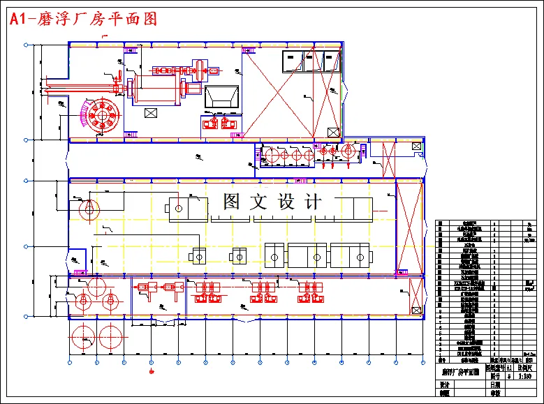 磨浮厂房平面图