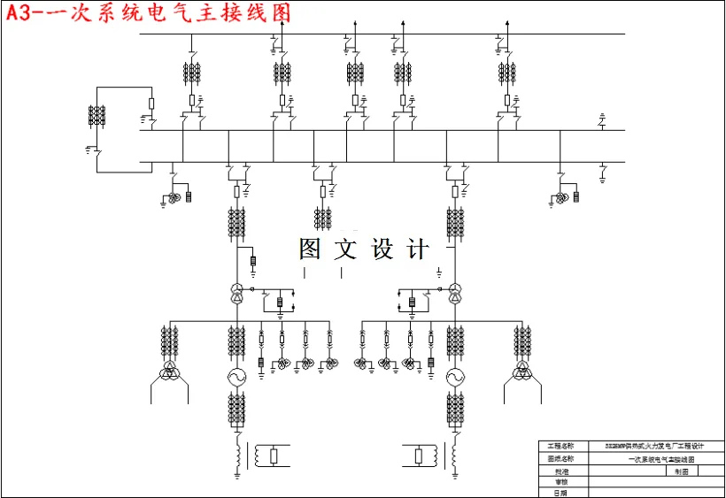 一次系统电气主接线图