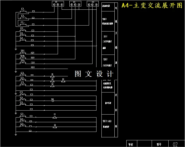 主变交流展开图