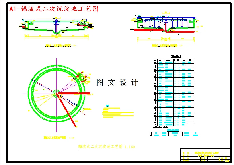 辐流式二次沉淀池工艺图