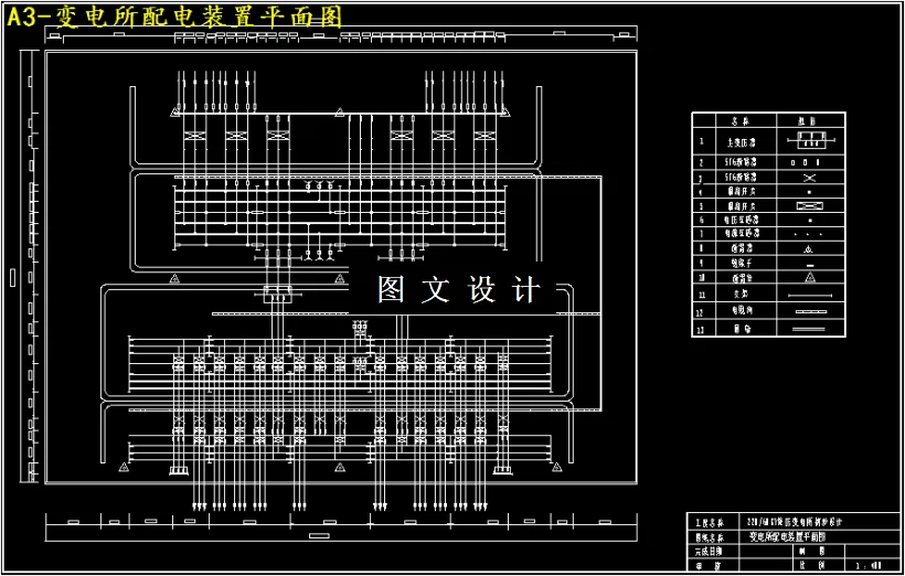 变电所配电装置平面图