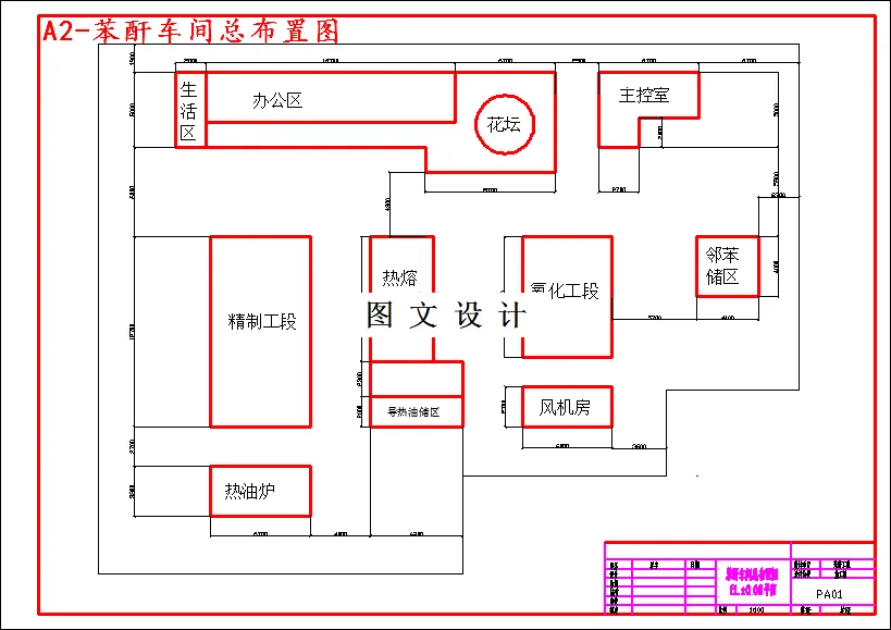 苯酐车间总布置图