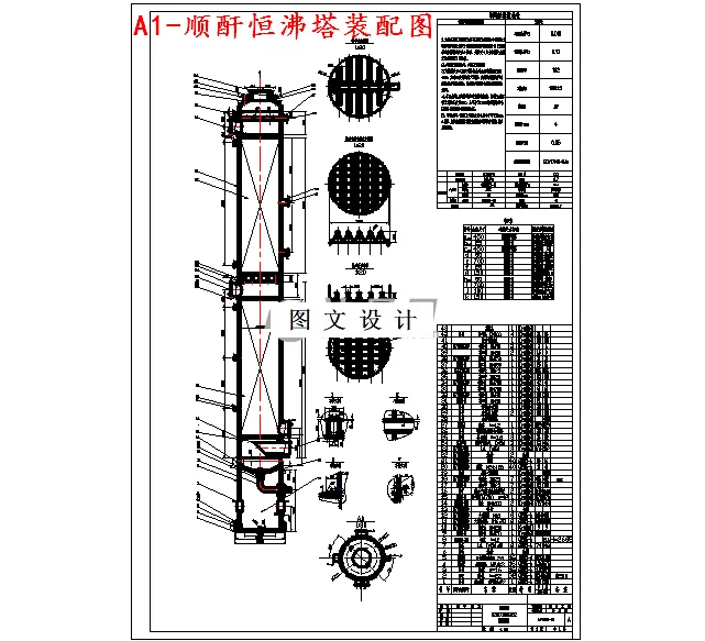 M4311-1.5万吨顺酐氧化回收工段恒沸塔工艺设计