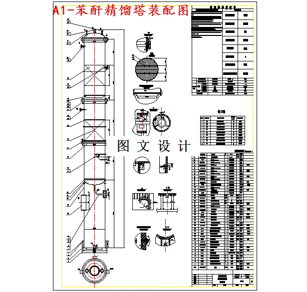 M4318-2.2万吨苯酐产品精制工段轻组份塔工艺设计