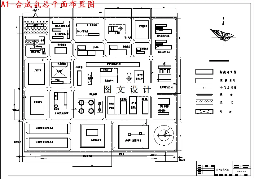 合成氨总平面布置图