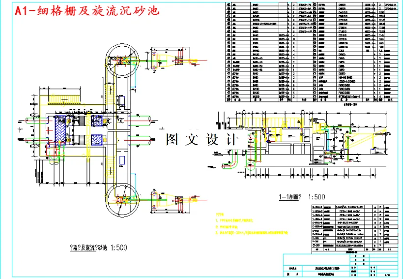细格栅及旋流沉砂池