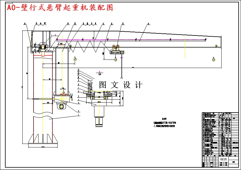 M4500-壁行式悬臂起重机三维建模与仿真[含三维图]