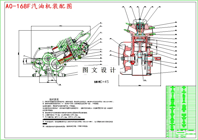 M4631-168F汽油机曲柄连杆机构设计