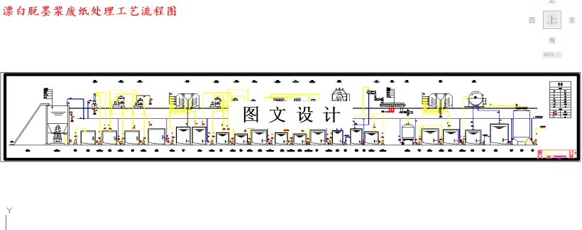 M4699-日产300吨漂白脱墨浆旧新闻纸处理工流程设计