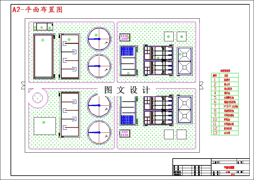 M3646-某污水处理厂50000td处理工程设计
