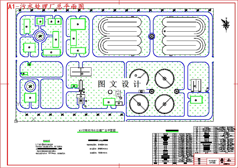 M3540-6万m3d污水处理厂工艺及设施设计
