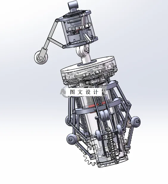 M5069-管道检测机器人机械结构设计[含SW三维图]