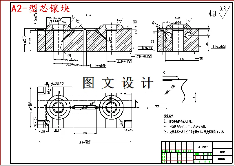 型芯镶块