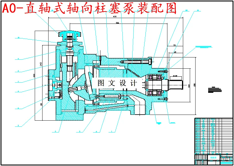 M5408-直轴式轴向柱塞泵设计