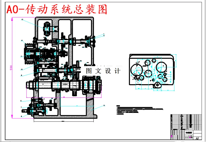 传动系统总装图