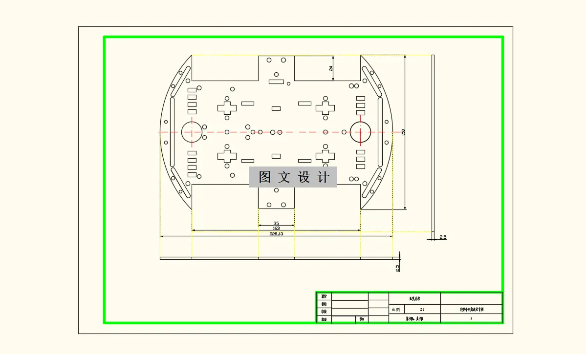 手势控制小车底盘尺寸